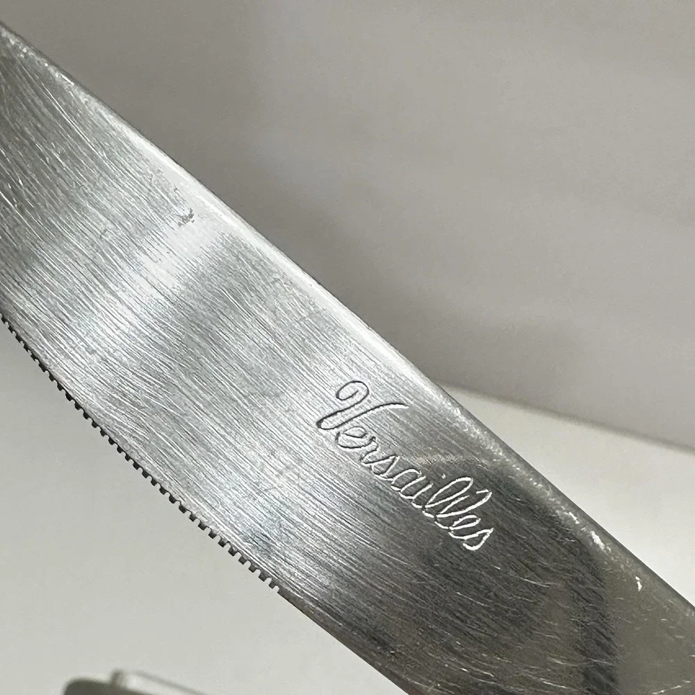 Vintage VERSAILLES Butter Knife Stainless by MSI Japan Flatware Lot of‎ 8 Floral - Picture 7 of 9